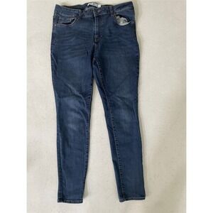 redy 14 Mid Rise Skinny Dark Stretch Denim Womens Jeans